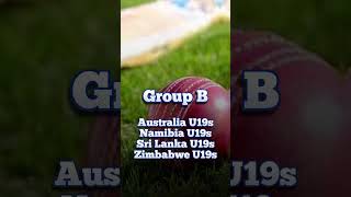 The Groups of ICC Men’s Under19 Cricket World Cup 2024 cricket viratkohli u19 u19worldcup2024 [upl. by Kennet220]