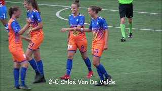 Oefenmatch KAA Gent Ladies AClub Brugge Vrouwen A 61 27072018 [upl. by Kassity]