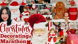 CHRISTMAS DECORATING MARATHON  CHRISTMAS DECOR IDEAS 2024  TRADITIONAL CHRISTMAS DECOR [upl. by Atteynod]