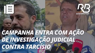 Tarcísio acusa facção de pedir votos para Boulos  Jornal Gente [upl. by Malinin]