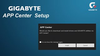 how to install gigabyte app center [upl. by Maressa]