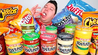 Chips amp Dips • Cheetos Fritos amp Tostitos • MUKBANG [upl. by Siuluj]