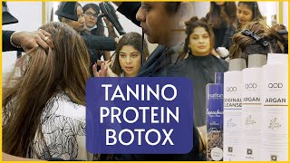 TANINO PROTEIN BOTOX  HAIR TRANSFORMATION  Hair Botox StepByStep Guide [upl. by Noteloc785]