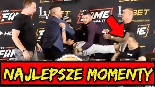 DRUGA Konferencja FAME MMA NAJLEPSZE MOMENTY BOXDELGUZIKMAGICALPOLAK [upl. by Boynton232]