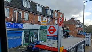 Bus 102 ride Leaving Golders Green Station towards Brent Cross Shopping Centre [upl. by Ronda955]