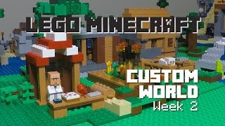 LEGO Minecraft Custom World  Update Week 2  My Lego Minecraft Diorama [upl. by Hellene969]