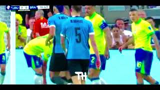 Araujo takes a shot at Endrick and Raphinha responds  Uruguay vs Brazil [upl. by Heidy551]