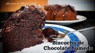 BIZCOCHO DE CHIOCOLATE en AIRFRYER  Húmedo y esponjoso [upl. by Savina]