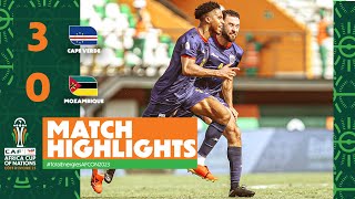 HIGHLIGHTS  Cape Verde 🆚 Mozambique TotalEnergiesAFCON2023  MD2 Group B [upl. by Veda]