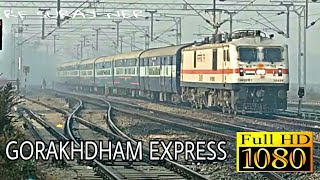 12556 GORAKHDHAM SUPERFAST EXPRESS SKIP GONDA KACHERI AT MORNING [upl. by Neltiac873]