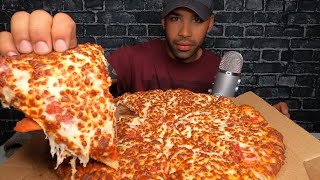 ASMR DOMINOS PIZZA MUKBANG  TRIPLE CHEESE [upl. by Iaht]