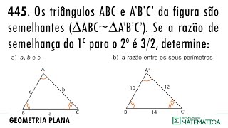 C13 SEMELHANÇA DE TRIÂNGULOS E POTÊNCIA DE PONTOS 445458 [upl. by Georgianna]