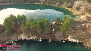 Desde el aire Parque Natural Las Lagunas de Ruidera AlbaceteCiudad Real [upl. by Dry]