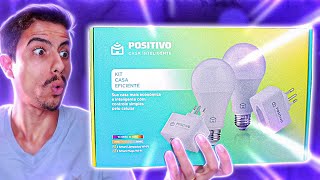 Recebi um KIT CASA INTELIGENTE da POSITIVO UNBOXING [upl. by Yerot416]