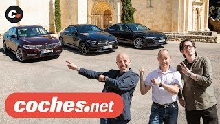 Audi A7 vs MercedesBenz CLS vs BMW Serie 6 GT  Prueba Comparativa  Review en español  cochesnet [upl. by Nakeber]