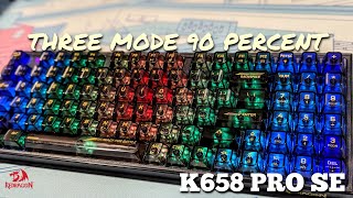 Redragon Irelia K658 PRO SE Review and Sound Test of this three mode 90 mechanicalkeyboard [upl. by Ettenahs]