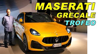 firstever Maserati Grecale Trofeo V6 driving REVIEW allnew midsize Maserati SUV [upl. by Enyamrahc]