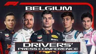 2019 Belgian Grand Prix PreRace Press Conference [upl. by Nylave25]