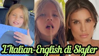 ELISABETTA CANALIS la bellissima figlia Skyler spiega leclissi solare di domani 8 aprile [upl. by Ofilia]