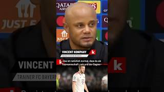 Kompany verteidigt Bayerns Spielweise quotWenigste Chancen in Europa zugelassenquot shorts [upl. by Ilyah666]