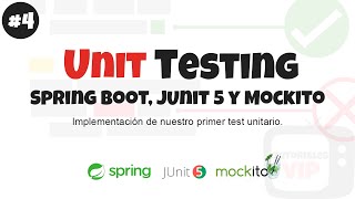 Test unitario con Spring Boot Mockito y JUnit 5  4  Primer test unitario con JUnit [upl. by Seligmann]