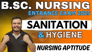 sanitation and hygiene  what is hygiene  bsc nursing entrance exam 2025  sanitation kya hota hai [upl. by Tnek870]