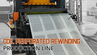 High Precision Metal Perforated Making Machine  Perforated Metal Sheet Production Line [upl. by Nancie304]