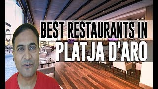 Best Restaurants and Places to Eat in Platja dAro Spain [upl. by Piwowar]