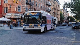 B26 amp B44 Bus Action  Halsey Street on Nostrand Avenue [upl. by Ahsa]