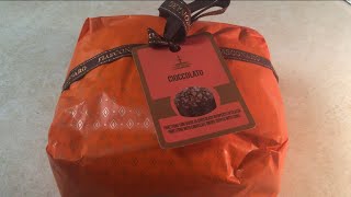 Fiasconaro chocolate panettone Italian Christmas cake from amazon opening and review 750grams [upl. by Grider]