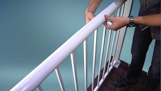 3Step Installation Quick Guide  Century Aluminum Railings [upl. by Keemahs838]