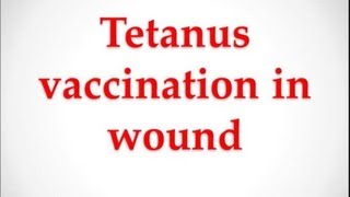 USMLE Medical Video Lectures about tetanus vaccination in wound by UsmleTeam [upl. by Aicatsal]