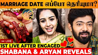 🔴 LIVE  Shabana amp Aryan About Wedding Date amp Place ❤  Sembaruthi amp Chezhiyan Engagement  Marriage [upl. by Navaj]