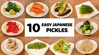 10 Easy Japanese Pickles Tsukemono Recipes for Beginners  Vegan  Authentic Japanese Food [upl. by Anialram]