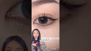 how to get double eyelids with hooded double eyelids shorts [upl. by Nreval]