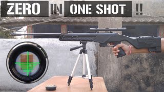 How To Zero An Air Rifle Scope  Zero In One Shot [upl. by Nyleuqaj]