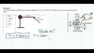 COMO RESOLVER PROBLEMAS DE MOMENTO DE UNA FUERZA O TORQUE [upl. by Mosa314]