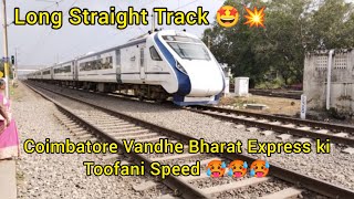 Coimbatore Vandhe Bharat Express ki Toofani Speed 🥵🥵🥵  Colourful Intercity SF Yercaud SF [upl. by Ytirahs]