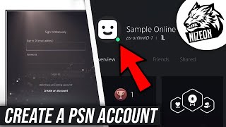 How to Create a PSN Account in 2024  Play Online on PS5 StepbyStep Guide [upl. by Lehcor]