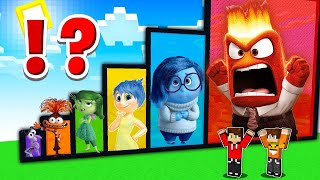 ZNALEŹLIŚMY PORTALE POSTACI Z INSIDE OUT 2 RADOŚĆ WSTRĘT STRACH ZŁOŚĆ w Minecraft [upl. by Ttessil]