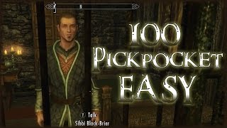 Skyrim Special Edition 1  100 Pickpocket EASY [upl. by Hollander254]