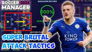 NEW SUPER BRUTAL ATTACK TACTICS SM24 LEICESTER CITY COOKING BIG ENGLISH LEAGUE TEAM 🥶🥶🥶 [upl. by Jenesia]