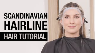 Scandinavian Hairline Blonding Technique  Trending Hair Color Tutorial  Kenra Color [upl. by Johannes]