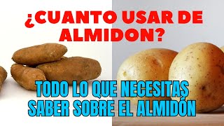 Todo lo que necesitas saber sobre el almidón 🟢 ¿Qué es el almidón ¿cuanto usar de almidon [upl. by Hesketh]