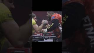 Clash Between Levan Saginashvili👑 and Vitaly Laletin ☠️ shorts armwrestling levansaginashvili [upl. by Tterb744]