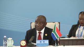 President Ramaphosa cochairs High Level FOCAC Meeting on “Accompanying Africa in Industrialization [upl. by Neesay]