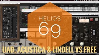 Free vs Expensive  Analog Obsession HLQSE vs UAD Helios 69 vs Acustica Viridian vs Lindell 69 [upl. by Ruff]