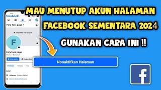 Cara menutup Akun halaman facebook 2024  Cara tutup akun halaman facebook [upl. by Nova]