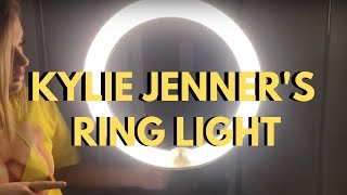 Kylie Jenner Ring Light  UNBOXING AND SETUP [upl. by Imoyaba]