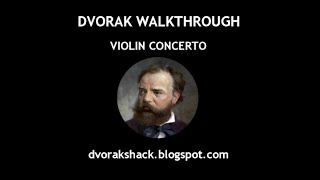 DVORAK  VIOLIN CONCERTO full analysis [upl. by Donalt]